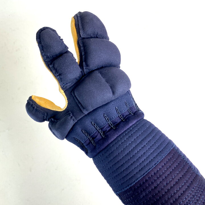 楽天市場】薙刀 防具 甲手 頭紺 手の内茶鹿革 布団4mmミシン刺 刺繍 