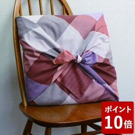 山田繊維 むす美 風呂敷 MUSUBI+ 100 チェック レッドミックス 約98cm 20438-301