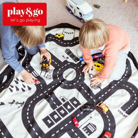 【店内全品ポイント10倍】play＆go ロードマップ 140cm PG9972 2in1 おもちゃ収納バッグ＆プレイマット プレイアンドゴー 収納 簡単 子供 キッズ 片付け