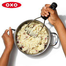 【店内全品ポイント10倍】OXO ポテトマッシャー ステンレス グレー 11282900 オクソー