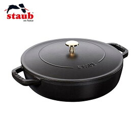 【店内全品ポイント10倍】STAUB ブレイザー・ソテーパン 26cm ブラック ストウブ