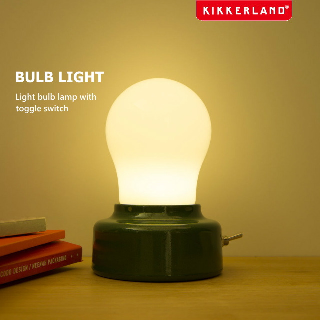 【受注生産品】 間接照明 ベッドサイド ライト ランプ led 電池式 バルブライト 77％以上節約 KIKKERLAND キッカーランド Light Bulb