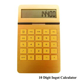 電卓 ゴールド カリキュレーター 10 Digit Ingot Calculator 計算機