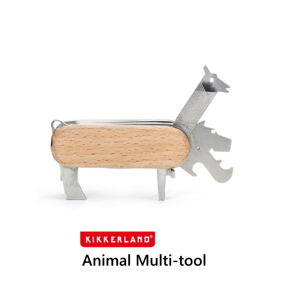 マルチツール　Animal　Multi-tool　マルチツール<br>（ツメ研ぎ　ナイフ　栓抜き　穴あけ　マイナスドライバー）　アニマル　ワイヤーストリッパー