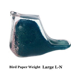バード ペーパー ウェイト ラージ L-N Bird Paper Weight Large ガラス 置物 オブジェ ハンドメイド 鳥