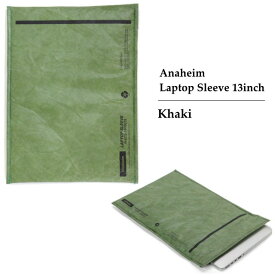 パソコンケース アナハイム ラップトップ スリーブ 13インチ カーキ Anaheim Laptop Sleeve 13inch Khaki PCケース 13インチ タイペック素材 macbook air 封筒