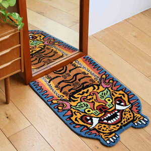 `x^ ^CK[O H2-75 CG[ Tibetan Tiger Rug H2-75 Yellow 70×50cm O   O~ J[ybg `x^ փ}bg g