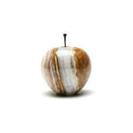 オブジェ 置物 りんご マーブルアップル ストライプ ラージ Marble Apple Stripe Large 置物 オブジェ 大理石 りんご 天然石 インテリア ペーパーウェイト