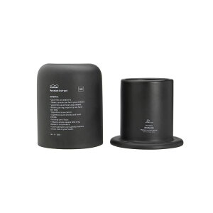 �|�[�Z���� �A�b�V���|�b�g ANAheim Porcelain Ash-Pot Black �u���b�N �D�M �d�q�^�o�R �A�C�R�X ���� ���� �W�t��