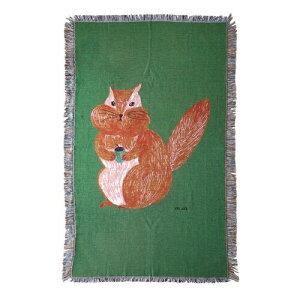 y~Lz X[Pbg Cotton Throw Squirrel Matsuo Miyuki | }`Jo[ | xbhJo[ | \t@[Jo[