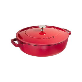 【店内全品ポイント5倍〜10倍】STAUB ブレイザー ソテーパン 26cm チェリー 40506-544 ストウブ 品番：RSTD608 フランス