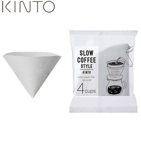KINTO SLOW COFFEE STYLE コットンペーパーフィルター 4cups 60枚入