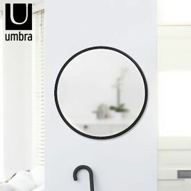 【店内全品ポイント5倍〜10倍】Umbra ハブ ミラー 61×61cm ブラック 21008243040 アンブラ アントレックス