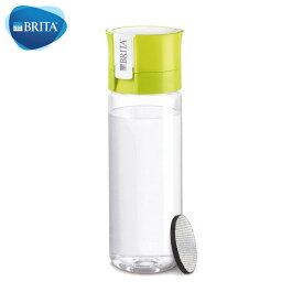 BRITA 携帯用浄水ボトル 600ml ライム マイクロディスクフィルター 1個付 ボトル型浄水器 ブリタ