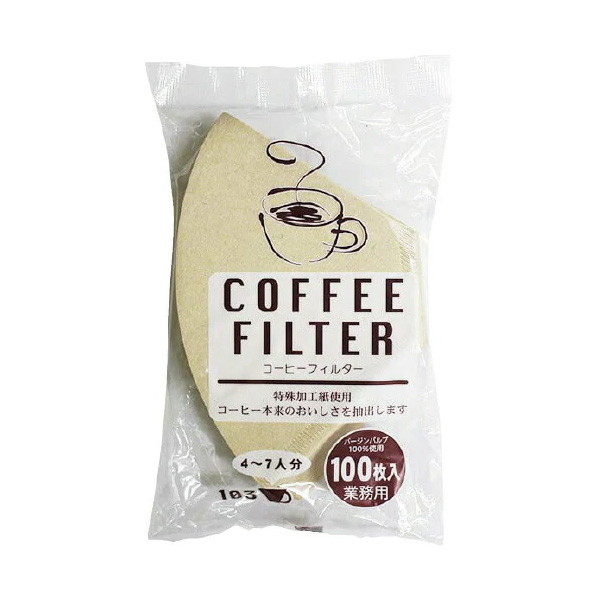 店内最大ポイント10倍 COFFEE FILTER コーヒーフィルター 4～7人用 100枚入り 【正規品】