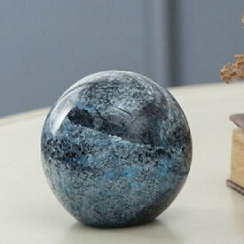 ガラス インテリア オブジェ ミックス ブルー S GO-012 ガラス 置物 装飾品 飾り ペーパーウェイト ストーン 石 惑星