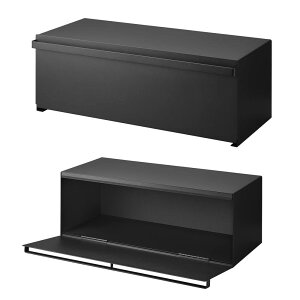 【特典付】( ブレッドケース ワイド タワー ) tower 山崎実業 公式 オフィシャル 通販 ブレッドボックス パンケース 隠せる 調味料 ラック トースター 電子レンジ ラック 食パン キッチンラッ