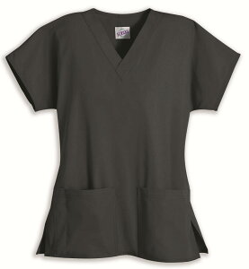 【スマートスクラブス】綿100% 2ポケットスクラブ Z2012 白衣 医療 男性 女性 レディース メンズ 半袖 医療スクラブ ※海外取り寄せ商品