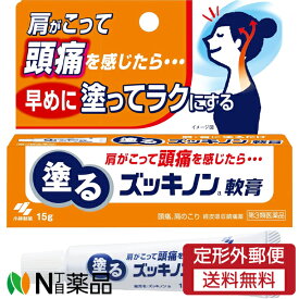 【第3類医薬品】【定形外郵便】小林製薬 塗るズッキノンa軟膏 (15g) 1個 ＜頭痛　肩こりに　セルフメディケーション税制対象＞