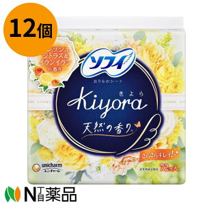 unicharm(���j�E�`���[��)�@�\�t�B Kiyora(�����) ������̃V�[�g�@�t���O�����X���O�W���A�� �t���b�V���V�g���X���C�����C�����̍���@14cm�@(72������)×12�@���p���e�B���C�i�[�@�A����@