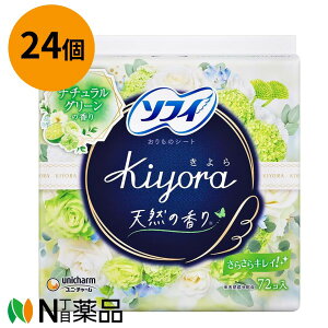unicharm(���j�E�`���[��)�@�\�t�B Kiyora(�����) ������̃V�[�g�@�t���O�����X�t���b�V�� �i�`�������O���[���̍���@14cm�@(72������)×24�@���p���e�B���C�i�[�@�A����@�����̉���h�~��