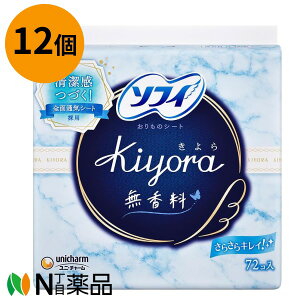 unicharm(���j�E�`���[��)�@�\�t�B Kiyora(�����) ������̃V�[�g�@�������@14cm�@(72������)×12�@���p���e�B���C�i�[�@�A����@�����̉���h�~��