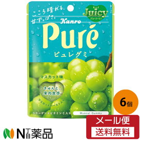 【メール便送料無料】カンロ ピュレグミ マスカット 56g×6袋