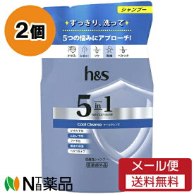 【メール便送料無料】P&Gジャパン h＆s 5in1 クールクレンズシャンプー つめかえ用 (290g) 2個セット ＜フケ　かゆみ　ニオイ　乾燥　べたつき＞【医薬部外品】
