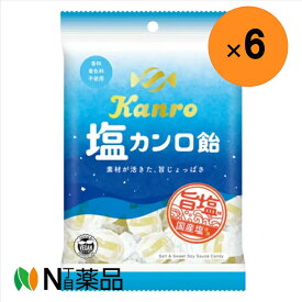 【送料無料】カンロ 塩カンロ飴 140g×6袋＜塩飴 塩分補給 熱中症対策 キャンディ お菓子 おやつ＞