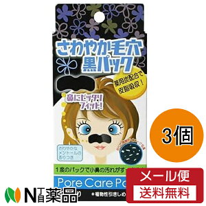 【定形外郵便】白銀製薬 さわやか毛穴黒パック (10枚入) ×3個<角栓取りパック 毛穴にたまった黒ずみや角栓、皮脂など>