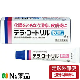 【第(2)類医薬品】【定形外郵便】ジョンソン・エンド・ジョンソン テラ・コートリル軟膏a 6g　1個　＜化膿をともなう湿疹　皮膚炎に　あせも　かぶれ　しもやけなどに＞