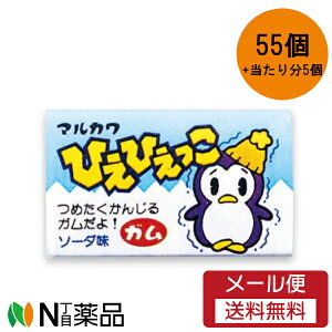 【メール便送料無料】丸川製菓 ひえひえっこ ガム 55個 +当たり分5個【1ケース】