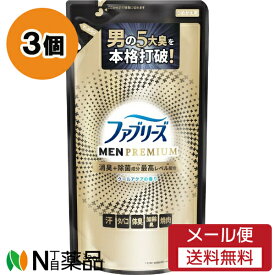 【メール便送料無料】P&G ファブリーズ W除菌+消臭スプレー MEN PREMIUM クールアクア つめかえ用 (320ml) 3個セット ＜除菌　消臭　衣類・布製品用　汗　タバコ　体臭＞