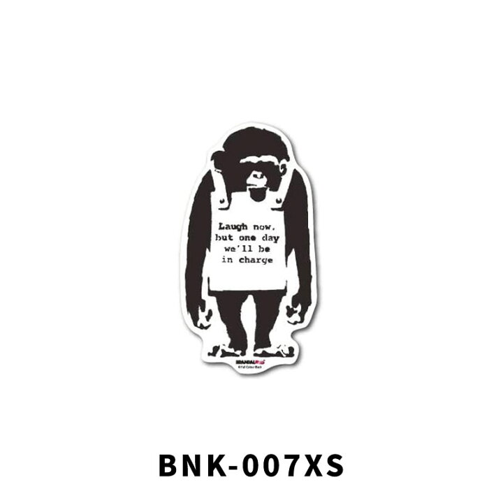 楽天市場】BANKSY バンクシー 透明 ステッカー BNK-001XS BNK-008XS XS 