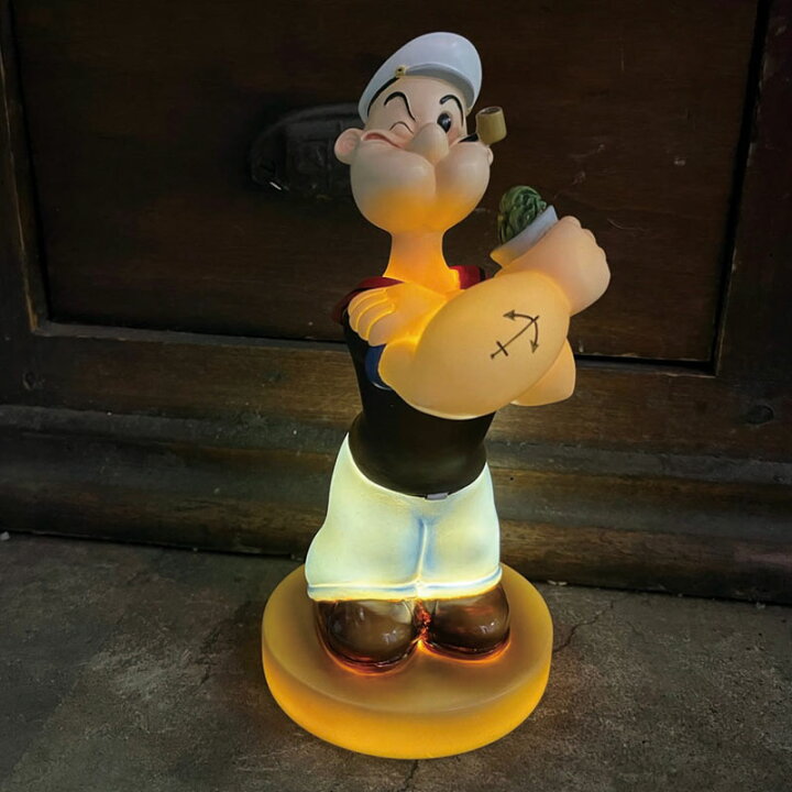 楽天市場】STATUE with LED LIGHT POPEYE ポパイ スタチュー ウィズ 
