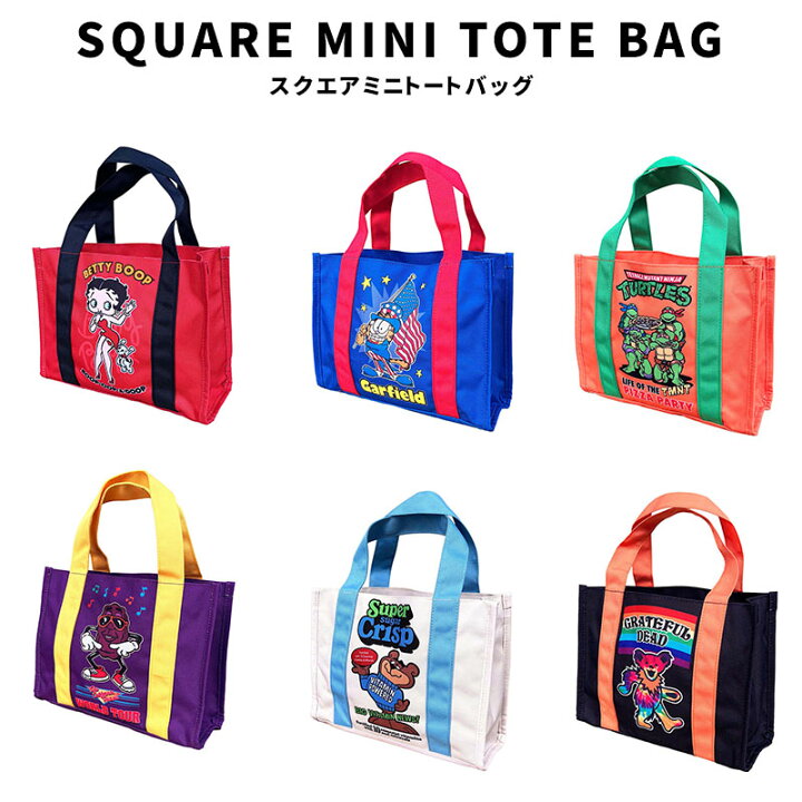 楽天市場】SQUARE MINI TOTE BAG スクエア ミニ トートバッグ ベティ 