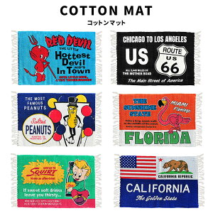 RED DEVIL PEANUT DRINK BOY R66 FLORIDA CALIFORNIA Cotton Mat Rbg tA}bg tWt Lb`  K[W rO CeA AJ t@bV  AJW ObY