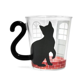 アルタ マグカップ ガラス 黒猫ハウス st.57 マグカップル AR0604161 単品 黒猫 300ml コップ 猫雑貨 ファッション 小物 グッズ
