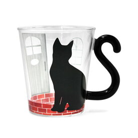 アルタ マグカップ ガラス 黒猫ハウス #701 マグカップル AR0604162 単品 黒猫 300ml コップ 猫雑貨 ファッション 小物 グッズ