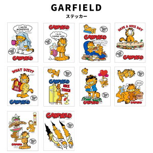GARFIELD K[tB[h L XebJ[ Sticker GF-00017-1 GF-00017-10 V[ fR[V AJ AJG IV t@bV  AJW ObY