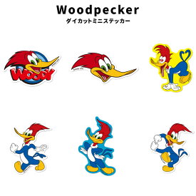 ウッドペッカー Woodpecker ダイカット ミニステッカー WWP-001 WWP-006 ユニバーサル キャラクター 耐水 耐光 ファッション 小物 グッズ キャラクター アメリカ アメカジ グッズ