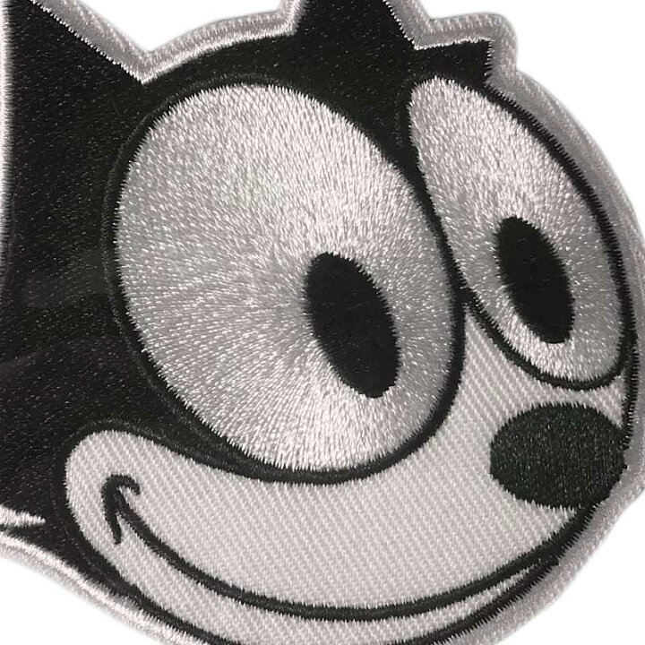 フィリックス Felix コア A Round 猫 キャラクター アメリカ パッチ アイロン アップリケ ファッション 小物 アメカジ グッズ 刺繍ワッペン アイロン糊付き Sale Off