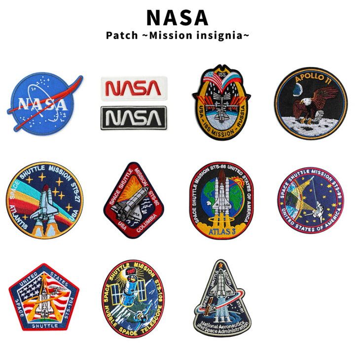 楽天市場】NASA ナサ ロゴ インサイニア ミートボール アポロ11号 STS 