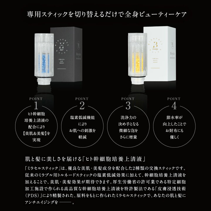 楽天市場】【正規代理店】ミラブル カートリッジ ミラセルスティック 