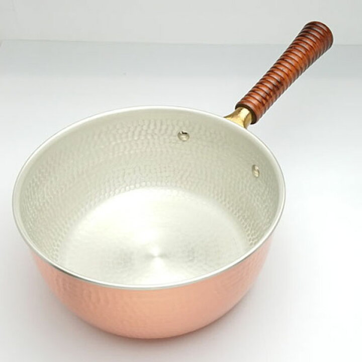楽天市場】【日本製】 新光金属 銅楽 まごころ伝心 片手鍋 18cm 