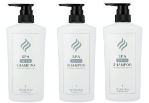 【3本セット】PECHE PEAU ピーチポウ スパ マイルドシャンプー 500ml ノンシリコン シャンプー トリートメント ヒートアクティブ ボディーソープ