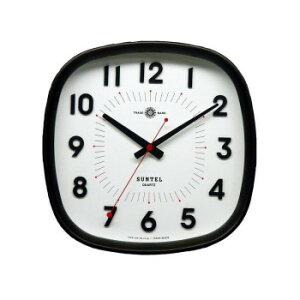 さんてる SKP電波 日本製 シンプル電波掛け時計(WARM) ライトブラック DQL697_DBK