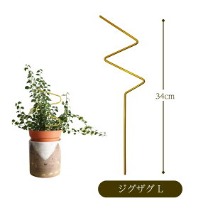 プラントサポート 植物支柱 観葉植物 ツル植物 支柱 アイアン製 ゴールド おしゃれ 北欧風 室内用 鉢植え インテリア グリーン雑貨 モダン 園芸用品 スタイリッシュ かわいい 鉢 支え リーフ