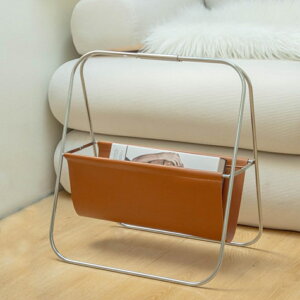 マガジンラック 折りたたみ ステンレス レザー おしゃれ 北欧風 モダン 雑誌収納 新聞ラック ミニマル シンプル インテリア 高級感 軽量 持ち運び便利 リビング オフィス カフェ ホテル デザ