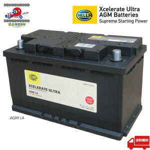 LN4 AGM �A���ԗp�o�b�e���[ HELLA Xcelerate Ultra AGM Batteries AGM L4 ���S�����e�i���X�t���[ �����\�o�b�e���[